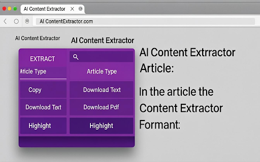 AI Content Extractor :: Extract clean, meaningful content from any webpage. Removes ads, nav, sidebars, and clutter instantly.