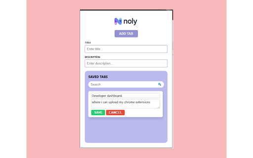 Noly Tab Manager :: Save and manage tabs