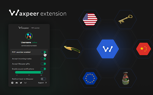 Waxpeer Extension :: Extension that makes P2P possible