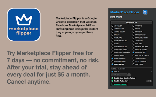 Marketplace Flipper :: Monitors Facebook Marketplace for new listings