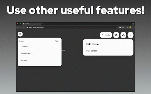 Blank White Screen :: Open a blank screen in a new tab; toggle light/dark and use a built-in text editor. Simple, fast, distraction-free.