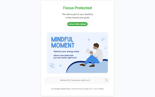 Focus Guard :: Protects your focus by intercepting distracting websites