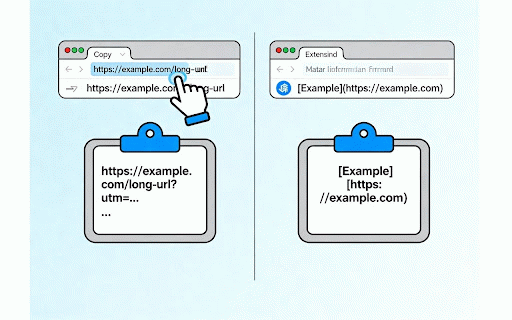 Copy Title & URL :: Quickly copy the current page title and URL in plain text, Markdown, or HTML formats.