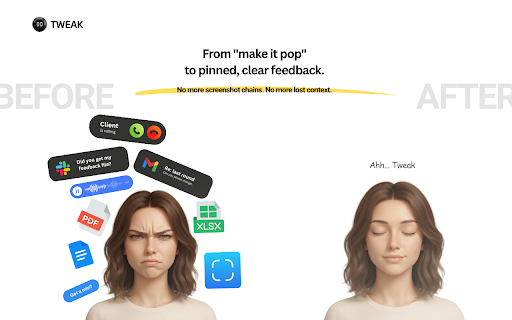 Tweak :: Collect client feedback on live websites. Pin comments to elements, style previews, and MCP fix workflows.