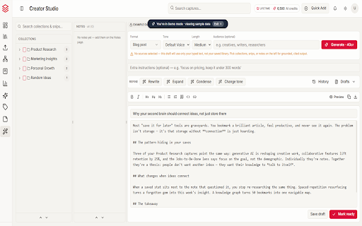 WebSnips :: Capture, contextualize, and connect ideas across the web. Your personal knowledge clipper.