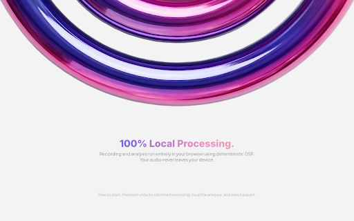 Ritmo - Tab Audio Capture & BPM/Key Analyzer :: Capture audio from any tab, detect BPM & Key in seconds, and organize your library. 100% local processing.