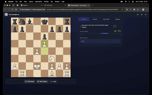 ChessInsights AI – Chess Analysis AI tool :: Analyze chess positions from YouTube, books, and videos using AI. Export to Lichess or Chess.com and find best moves instantly.