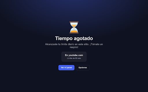 Tiempo en cada Web :: Mide tu tiempo en cada sitio y pon límites o modo foco.