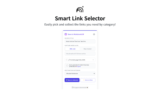 NotebookClipper: Save to NotebookLM :: Clip web pages to Gemini Notebook with one click. Best productivity tool for research and AI summarization.