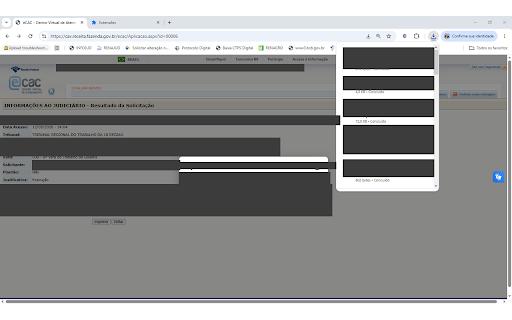 InfoJOB :: Automação de consultas INFOJUD no eCAC da Receita Federal para uso judicial.