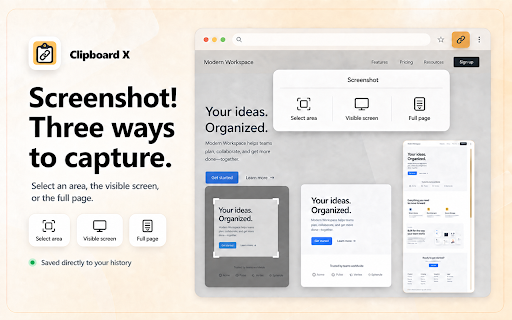 Clipboard X (Auto Save Clipboard History) :: Keep recent text, links, and images you copy in Chrome, stored locally on this device.