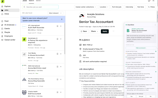 ClearShot :: Grade job listings before you apply