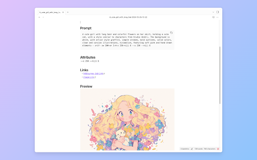 Midjourney to Obsidian - Export & Backup :: Export & backup Midjourney AI art prompts to Obsidian. One-click batch export to Markdown files.