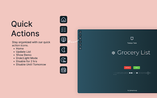Today's Task :: A simple extension that opens a new tab with a daily task to complete.