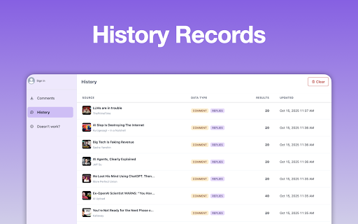 YouTube Comment Exporter - Free Downloader by exporter24 :: Download YouTube comments and replies with author insights and engagement metrics. Free and unlimited.