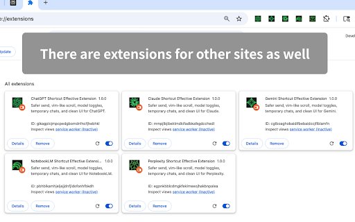 Claude Shortcut Effective Extension :: Safer send, vim-like scroll, model toggles, temporary chats, and clean UI for Claude.