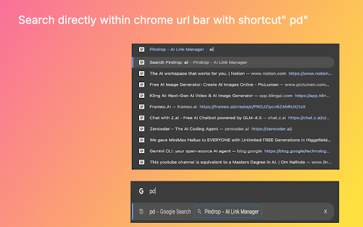 Pindrop - AI Link Manager :: Save and organize links with AI-powered categorization