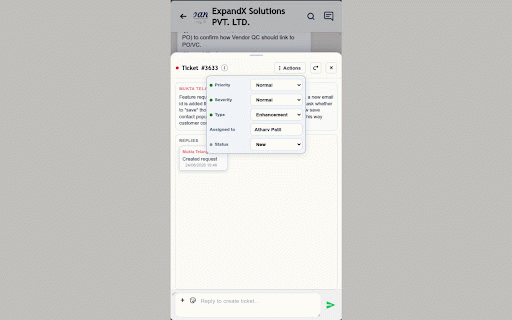 TejoCollab :: Sidebar extension for chat and support on tejoerp platform