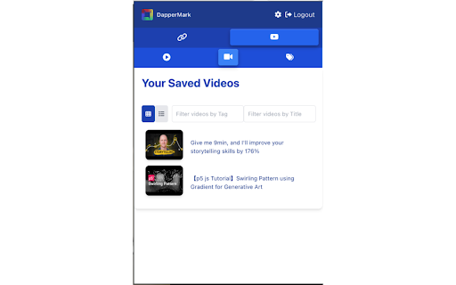 DapperMark - Summarize, Translate, Bookmark YouTube Videos with CHATGPT :: Instantly Summarize transalate transcriptions, Bookmark, and Rediscover your favorite YouTube videos