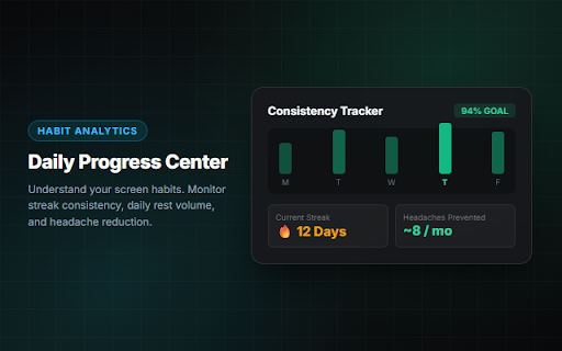 EyeCare Pro :: Automated 20-20-20 rule eye rest reminders, guided breathing, and screen fatigue defense for developers and designers.