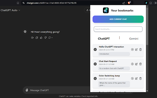AI Chat Bookmarks :: Saving important chats in your ChatGPT and Gemini