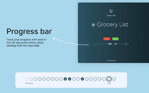 Today's Task :: A simple extension that opens a new tab with a daily task to complete.