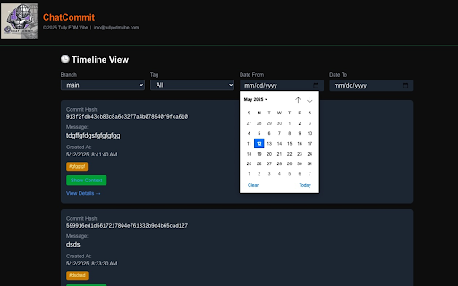 ChatCommit :: Git‑like version control for ChatGPT: commits, branches, merges, tags, and more.